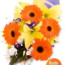 Mixed Bouquet , gerbera, lily and orchid
