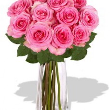 12 Rose Vase Bouquet